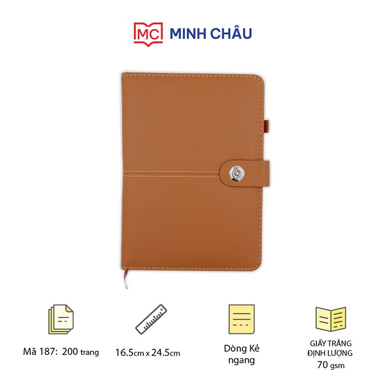 Sổ da cao cấp mã 187