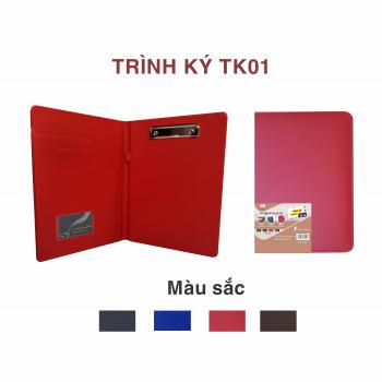 Cặp trình ký Minh Châu da cao cấp (TK đôi- 4 màu)