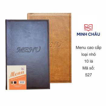 Menu da Minh Châu dòng cao cấp có gáy lò xo