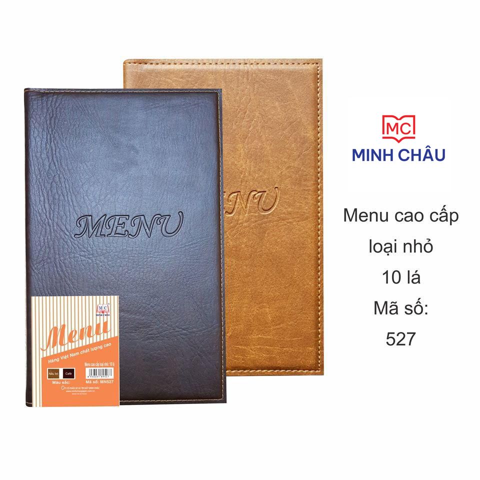 Menu da Minh Châu dòng cao cấp có gáy lò xo (Mã số: 527-528-529