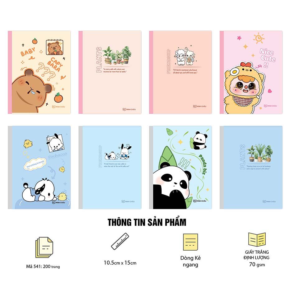 Sổ cao cấp may dán gáy General Book - Khổ A6 (Mã 541)