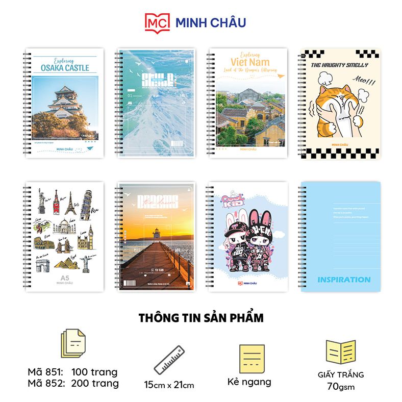 Sổ lò xo A5 (Mã 851-852)