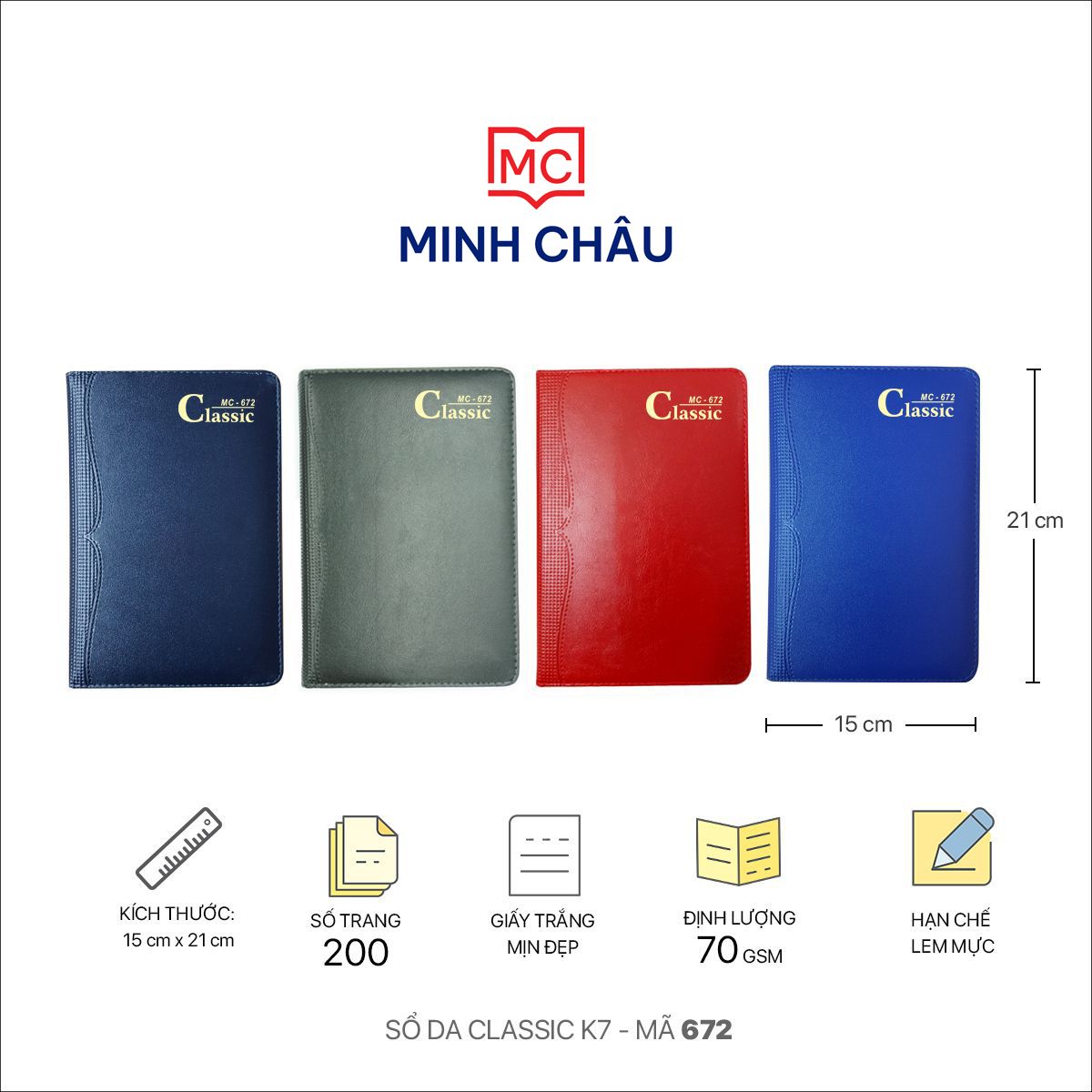 Sổ Classic K7 (Mã 672)