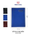 Sổ da bìa mềm CK7 (Mã 074)
