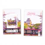 Vở kẻ ngang KT 17.5 x 25cm, Bộ Phong cảnh: Xuân, hạ, thu, đông (Mã 250-251-253-254-256-257)
