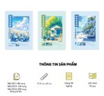Vở kẻ ngang KT 17.5 x 25cm, giấy vàng ĐL 70 (Bộ Dream, Mã 2551-2553-2554)