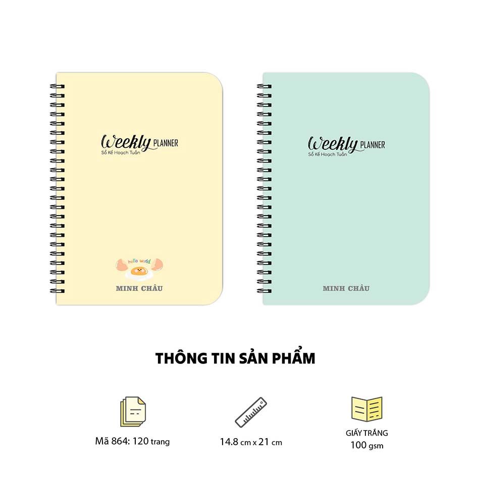 Sổ kế hoạch tuần (Mã số: 864)
