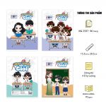 Vở 4 Ô ly ghim gáy (loại 2mm x 2mm), 15.5 x 20.5cm, Giấy trắng ĐL 70gsm, 96 trang, Bộ Học sinh giỏi (Mã 2597)