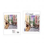 Vở 4 Ô ly ghim gáy (loại 2mm x 2mm), 15.5 x 20.5cm, Giấy trắng ĐL 70gsm, 200 trang, Bộ Góc Phố (Mã 2601)