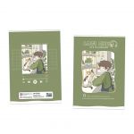 Vở 4 Ô ly ghim gáy (2m x 2mm), 17.5 x 25cm, Giấy trắng ĐL 70gsm, 200 trang, Bộ Lofi Chill (Mã 2590)