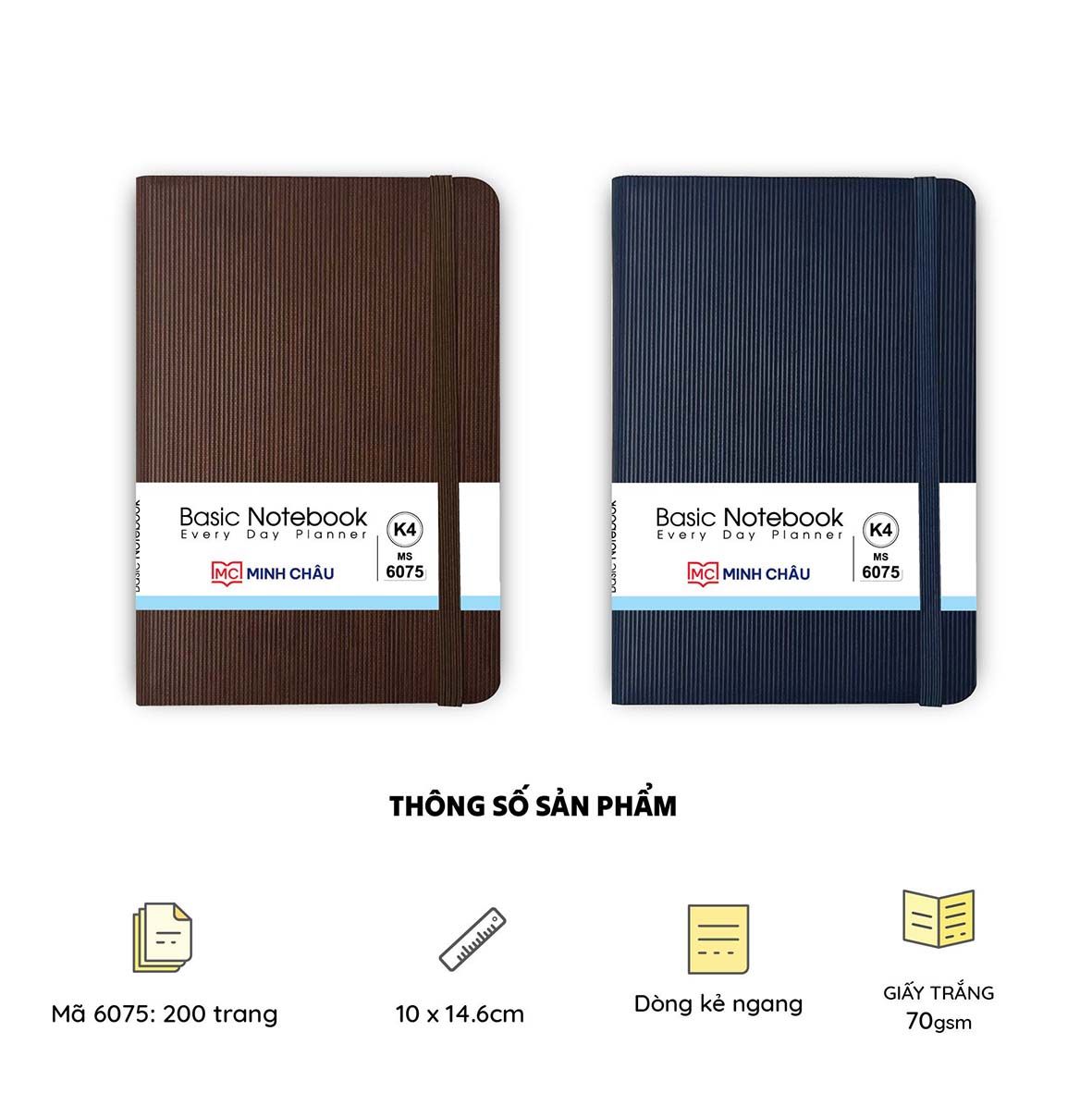 SỔ DA BASIC NOTEBOOK K4 (Mã số: 6075)