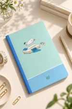 Vở kẻ ngang may dán gáy, 17.5 x 25cm, giấy vàng, ĐL 70gsm (Mã số: 271)