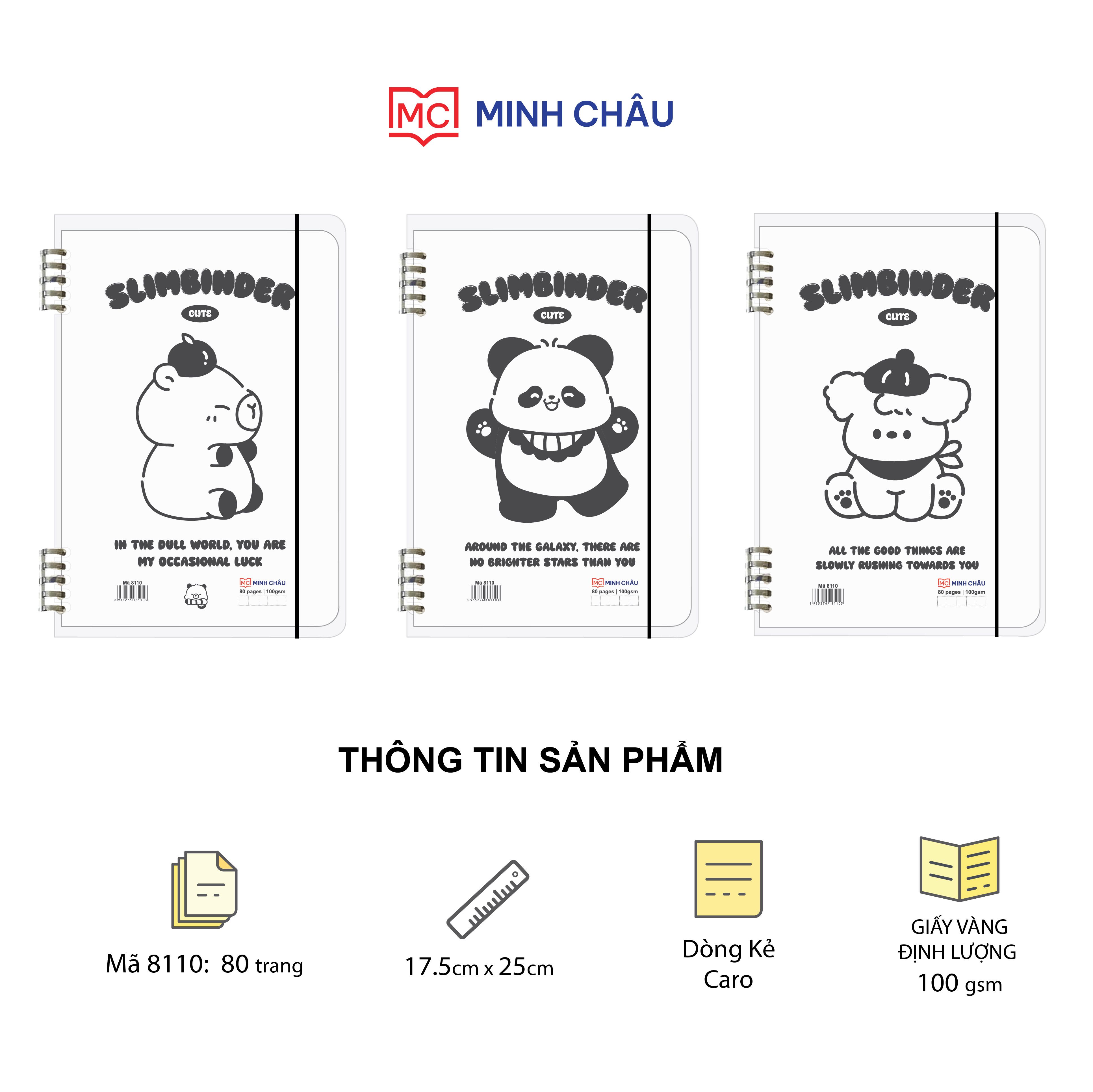  SỔ CÒNG BÌA NHỰA 2 ĐẦU B5 - DÒNG KẺ CARO (Mã số: 8110)